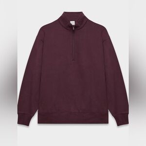 Aritzia Cozy Sweatfleece Boyfriend 1/2 Zip
